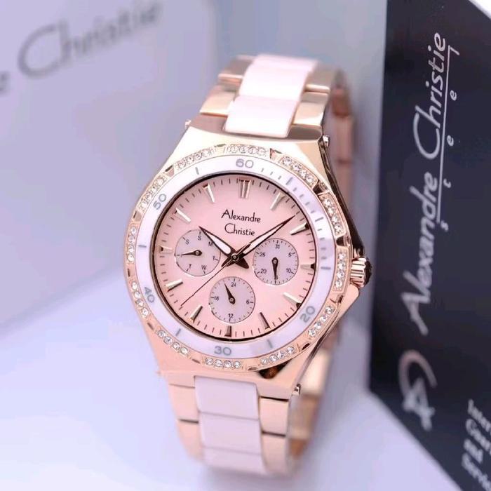 Jam Tangan Wanita Alexandre Christie 2294 AC2294 AC 2294 BF | Original - pink rosegold