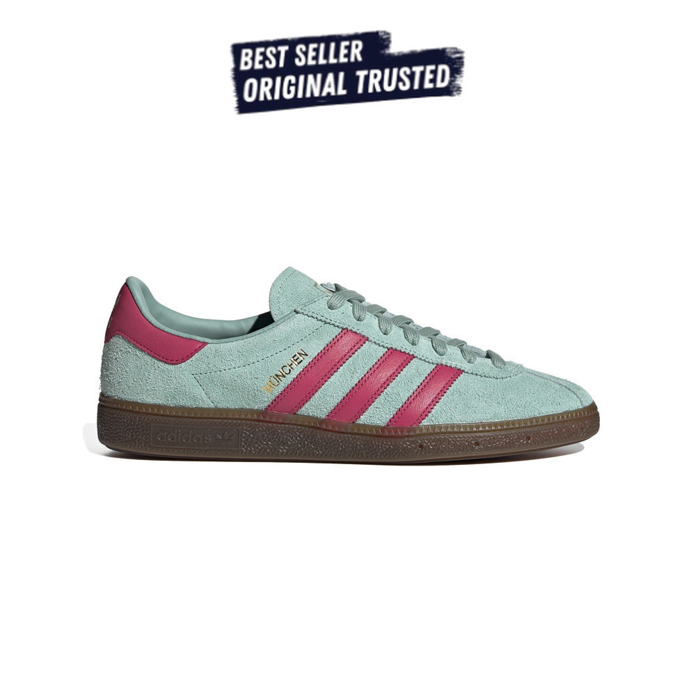 Sepatu Sneakers Adidas Munchen Hazy Tosca Pink  Original BNIB