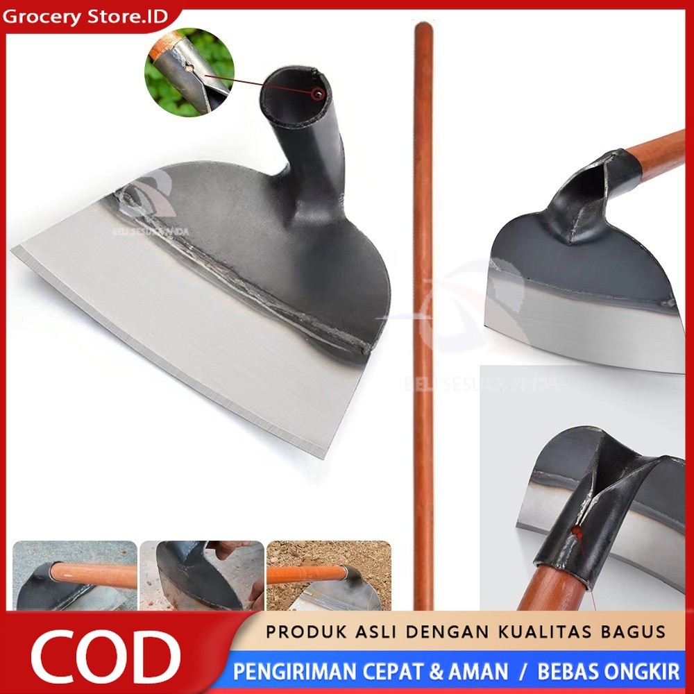 CANGKUL KEPALA BAJA -Cangkul Taman-Kepala Baja Impor-Berkualitas/Cangkul Kepala Pengganti Baja Taman