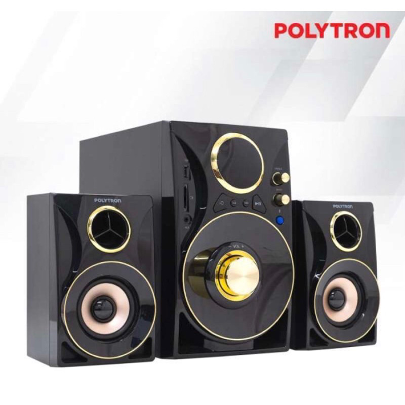 Polytron PMA 9310 Speaker Bluetooth Hitam Gold Original