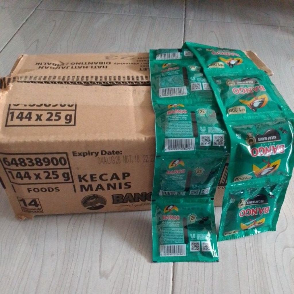 (KARTON) KECAP BANGO RENCENG 1 karton 12renceng