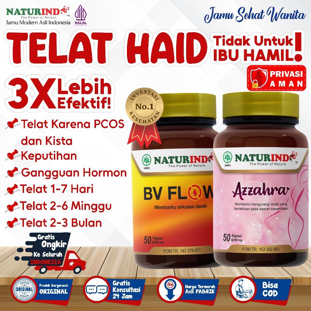 Telat Haid 2 Bulan Paling Ampuh Atasi Telat Menstruasi Wanita BPOM Halal