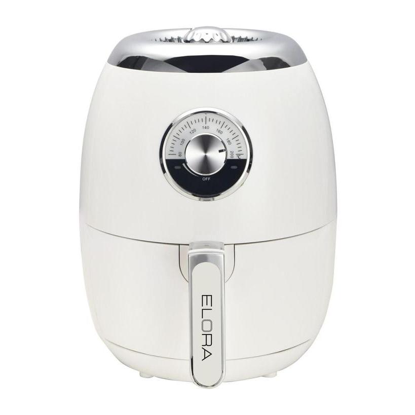 Elora Air Fryer Penggoreng Udara Elektrik Tanpa Minyak Double Pan - Putih - Gold