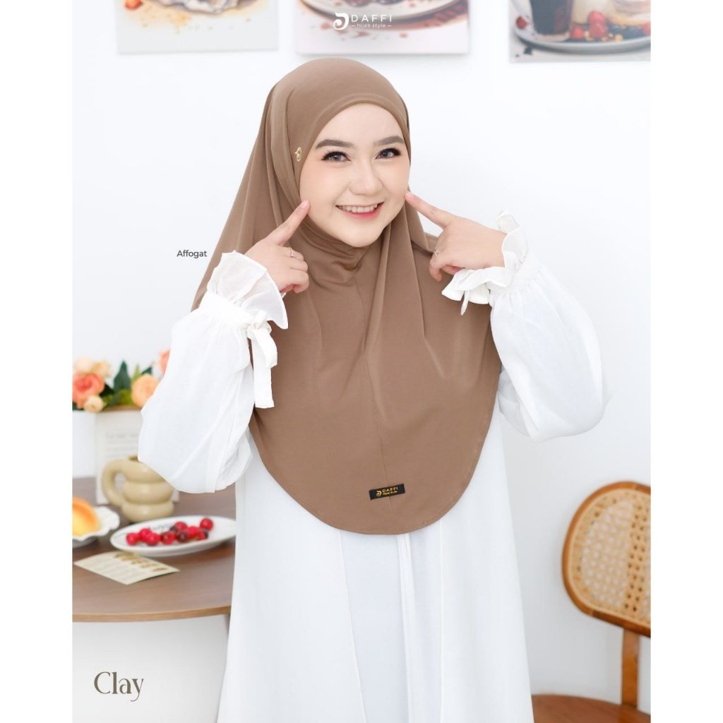 DAFFI HIJAB ORI - BERGO CYLA DAFI HIJAB TERBARU JERSEY PREMIUM
