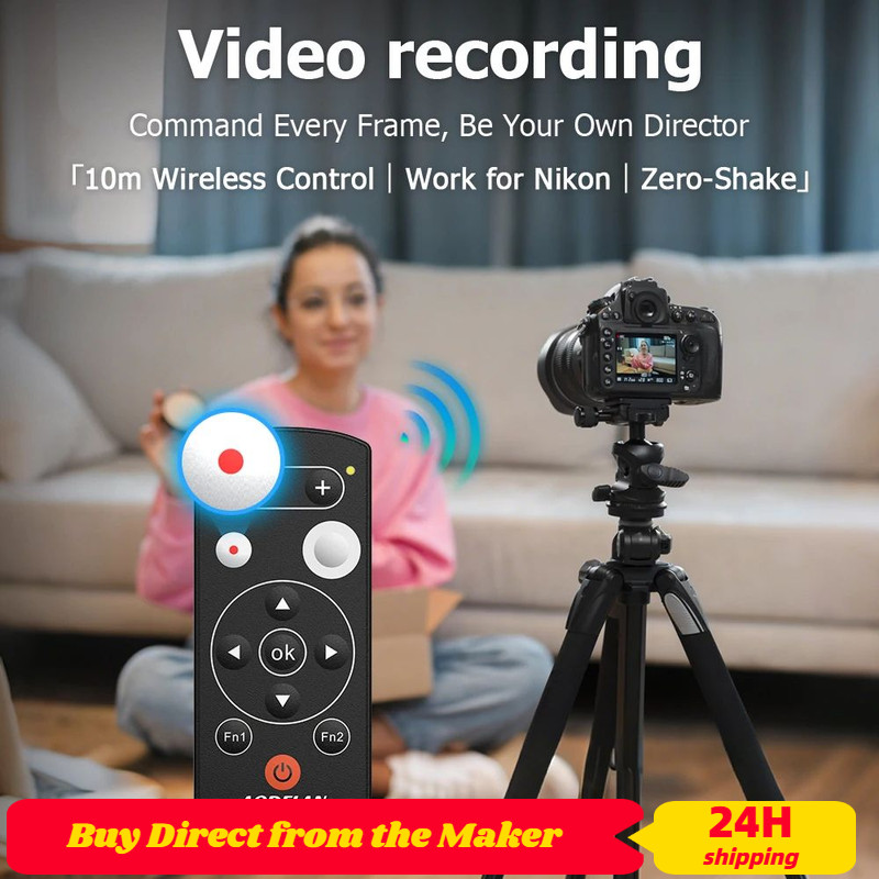 AODELAN Wireless Camera Remote Controllor Shutter Release forNikon Z5 Z30 Z6II Z7II Zfc P1000 P950 Z