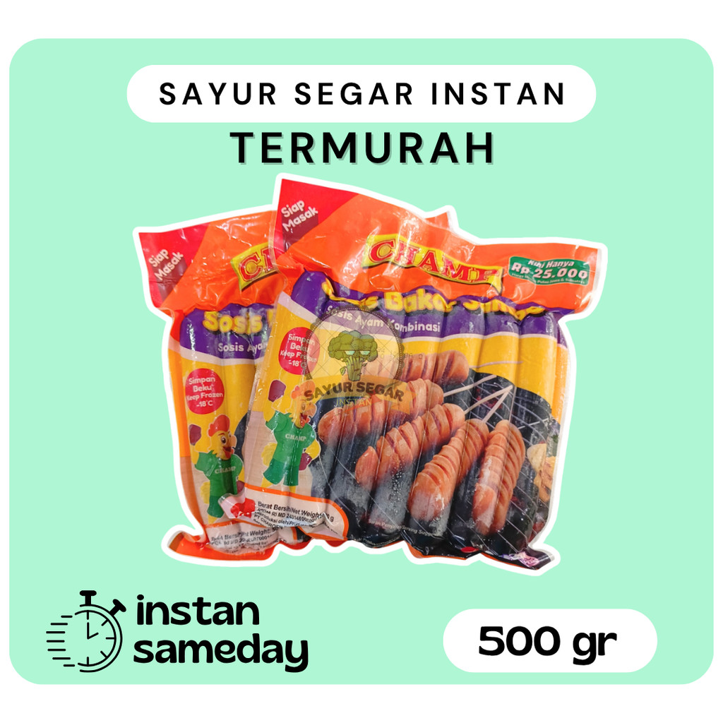 Sosis Ayam Jumbo / Sosis Bakar Champ 500gr
