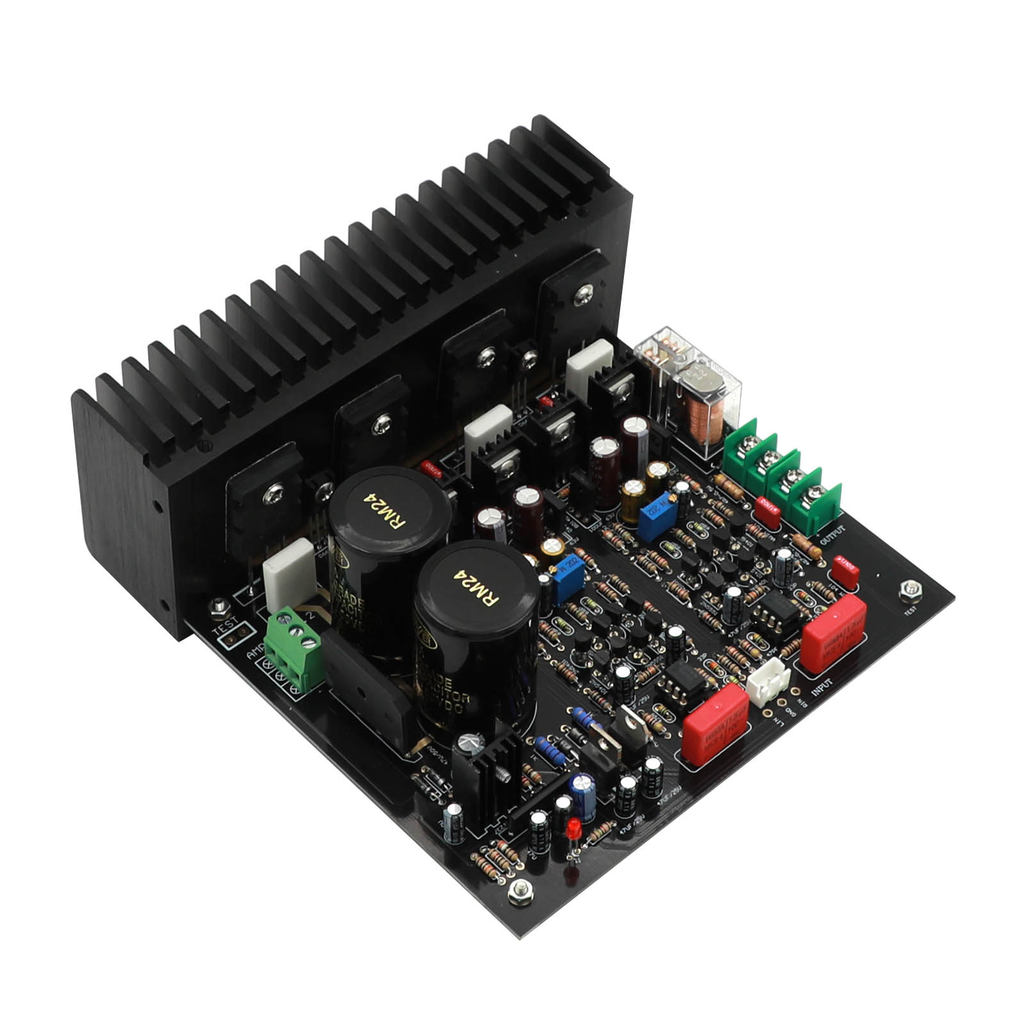 SF60 Power Amplifier Kit  AMP Board With Heatsink 100W+100W Sound Better Than LM3886 TDA7293 Etc