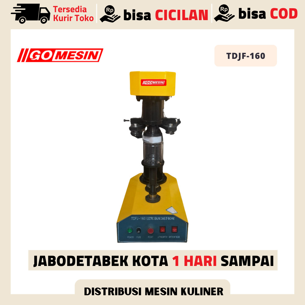 Can Sealer GOMESIN TDFJ-160 Machine Tutup Botol Kaleng Pet Can Sealer Original