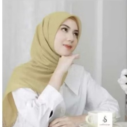 Kerudung Paris Premium Segi Empat 120x120 / Jilbab Sekolah
