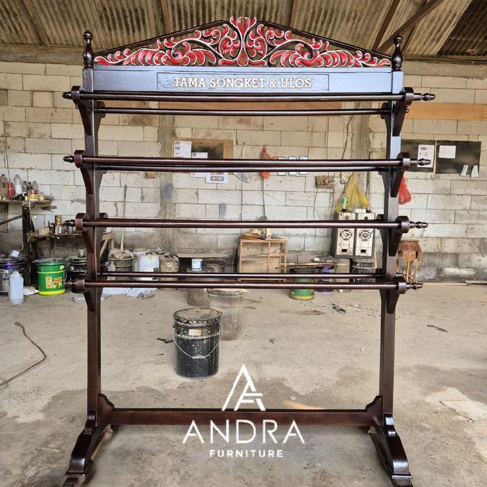 gawangan kain ukir, gawangan kain batik, gawangan batik kayu jati JM