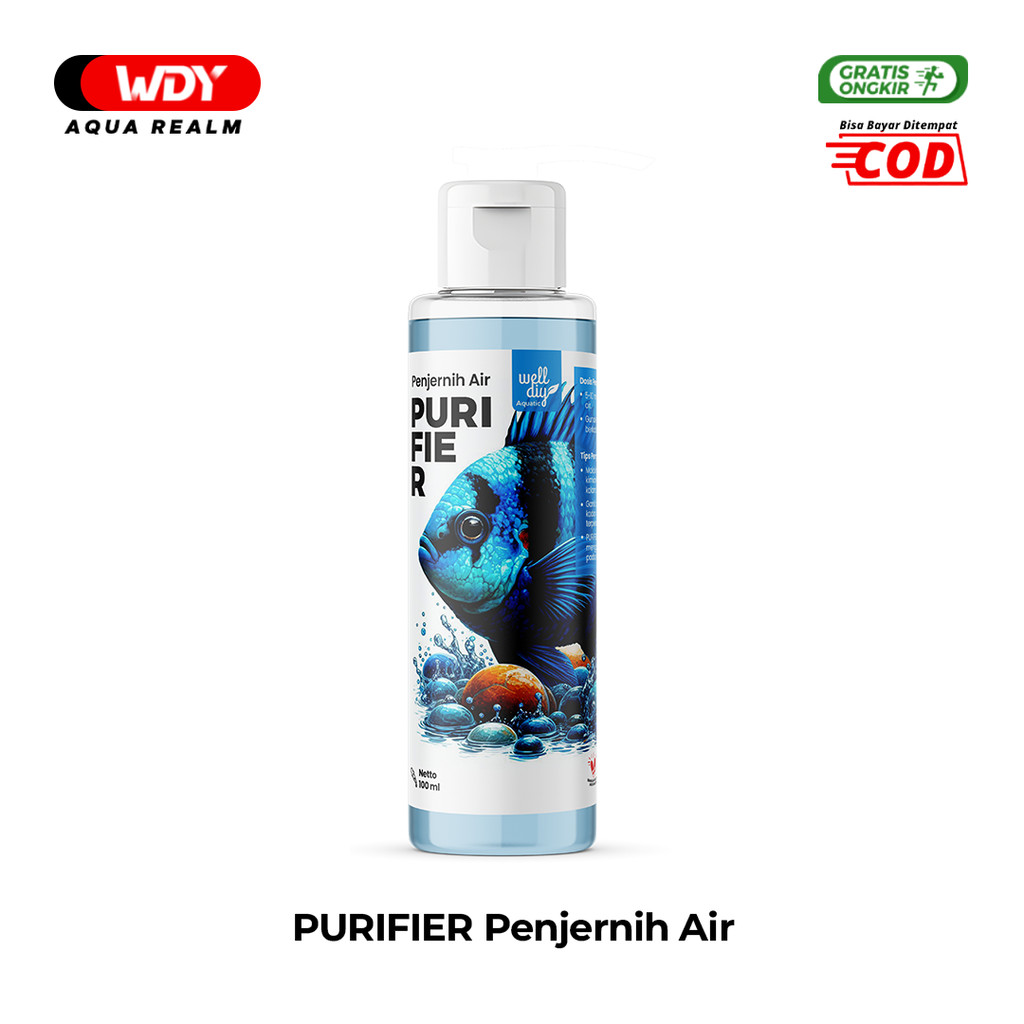 PURIFIER Penjernih Air Aquarium & Kolam Aman Untuk Ikan Mengurangi Bau Tidak Sedap - 100 ml