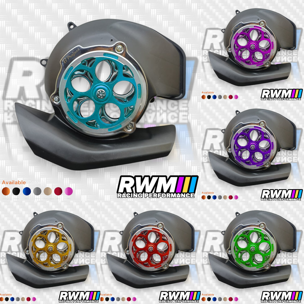 Tutup Cover Kipas Mesin Set Spiner Spinner Bulat Big Project V2 PNP Yamaha Mio M3 Mio S Mio Z Fino 1