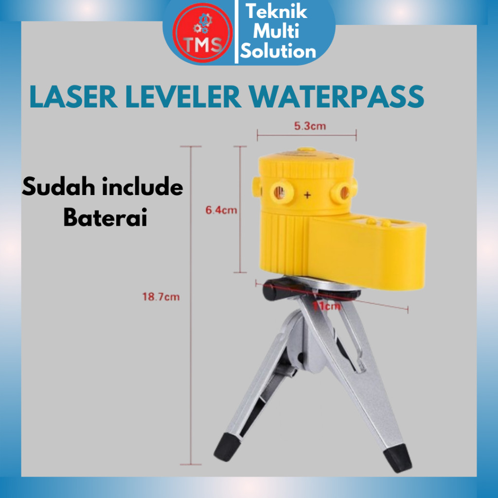 Laser Leveler Siku Laser Waterpass Kaki Tripod Siku Tukang Laser Level TERMURAH
