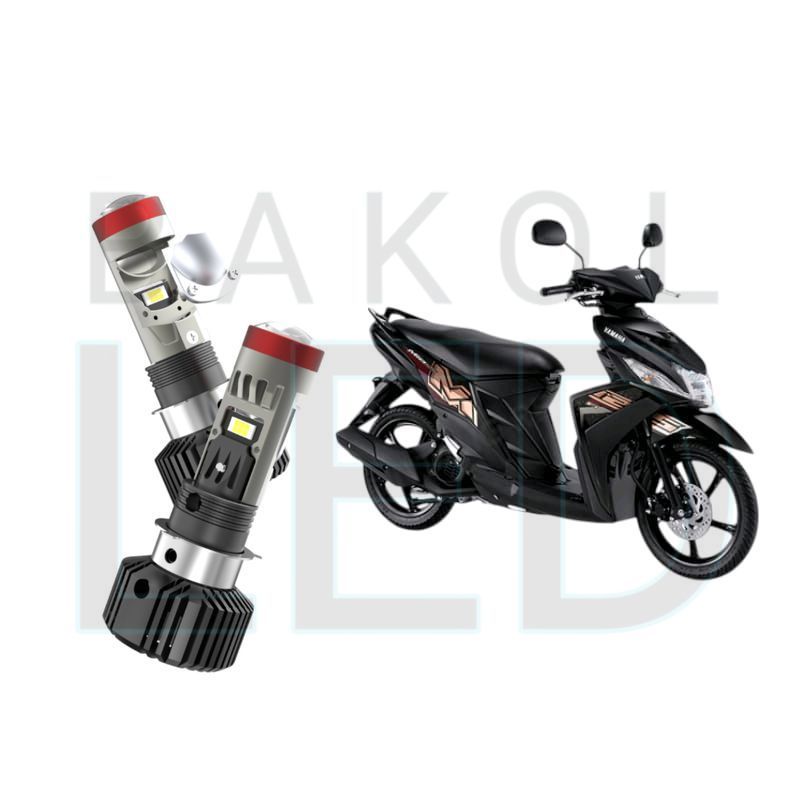 1pcs Lampu depan LED H6 BiLED High power Kipas motor Yamaha Mio M3 BL