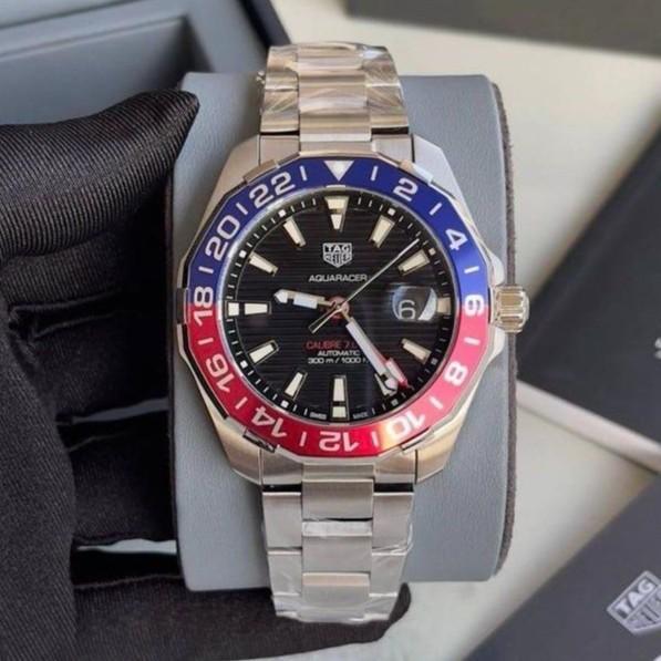 TāG Heuer Aquaracer Calibre 7 GMT WAY201F Pepsi Mens