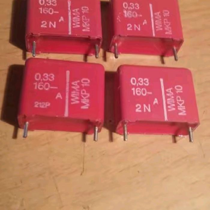 MKP10 0.33 330nF 330n 330 nf 0.33uF 160v Wima original NOS 4pcs BERKUWALITAS...