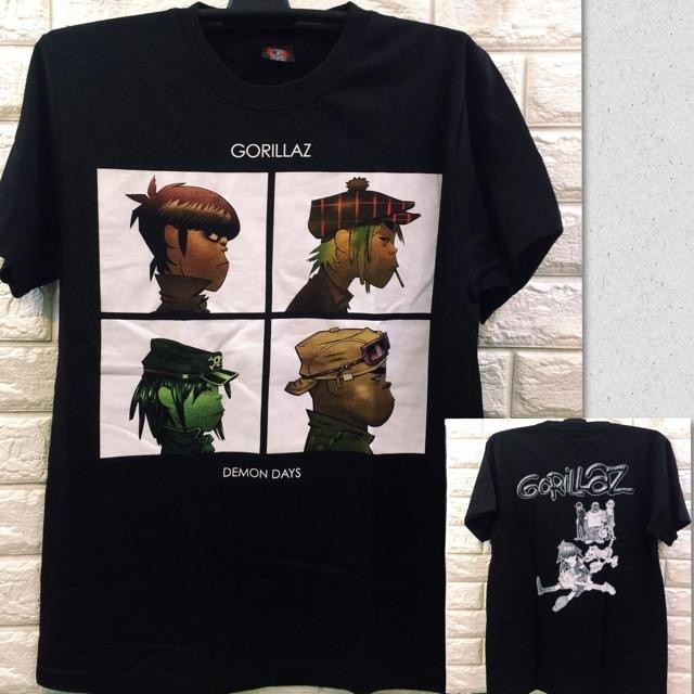 . Kemeja Band Rock Band Gorillaz