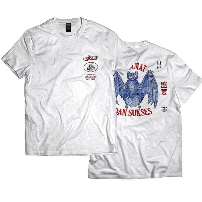 Kaos Band FEAST - SELAMAT DAN SUKSES KELELAWAR Tshirt Band Local Feast cotton combad 24s Tebal Nyama