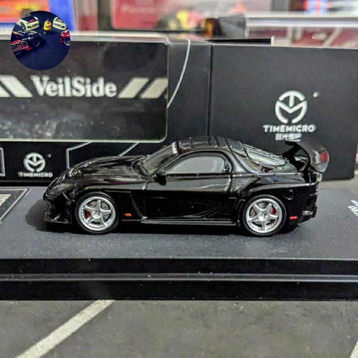 Diecast Time Micro Mazda RX7 RX 7 Veilside Black RESTRO