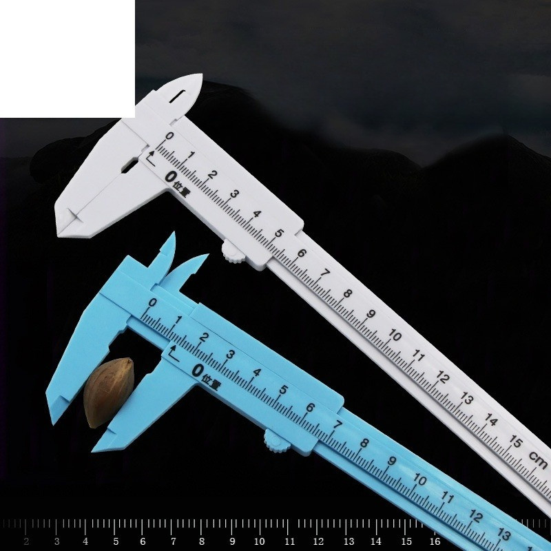 50PCS 150mm Simple Plastic Vernier Caliper Student Experiment Teaching Vernier Caliper Plastic Verni