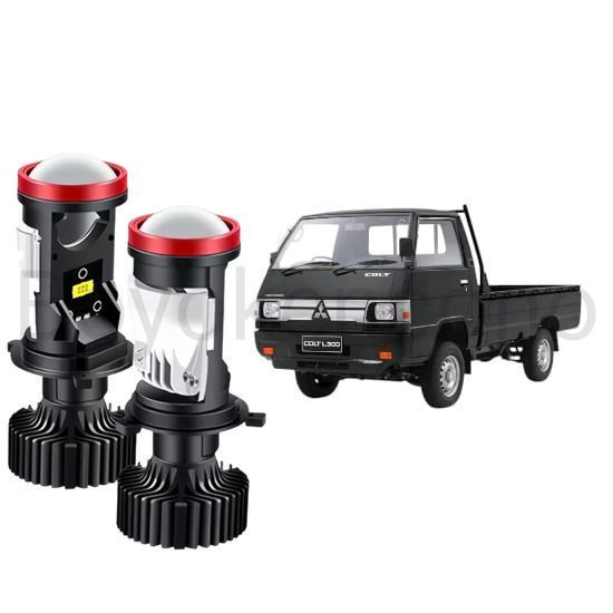 2pcs Lampu Utama LED H4 Projector High Power Mobil Mitsubishi L300 Byk