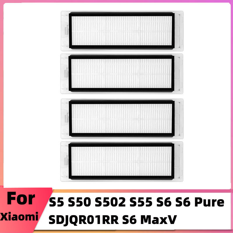 Filter Replacement for  Roborock S6 Pure S6 E4 S4 Max S6 MaxV S5 S5 Max S4 E2 E3 E5 E20 E25 E35 S50 