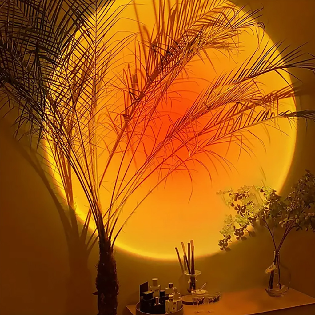 1PC Sunset Lamp - Creating a Warm, Inviting Sunset Atmosphere for Your Evenings - Ideal for Relaxati