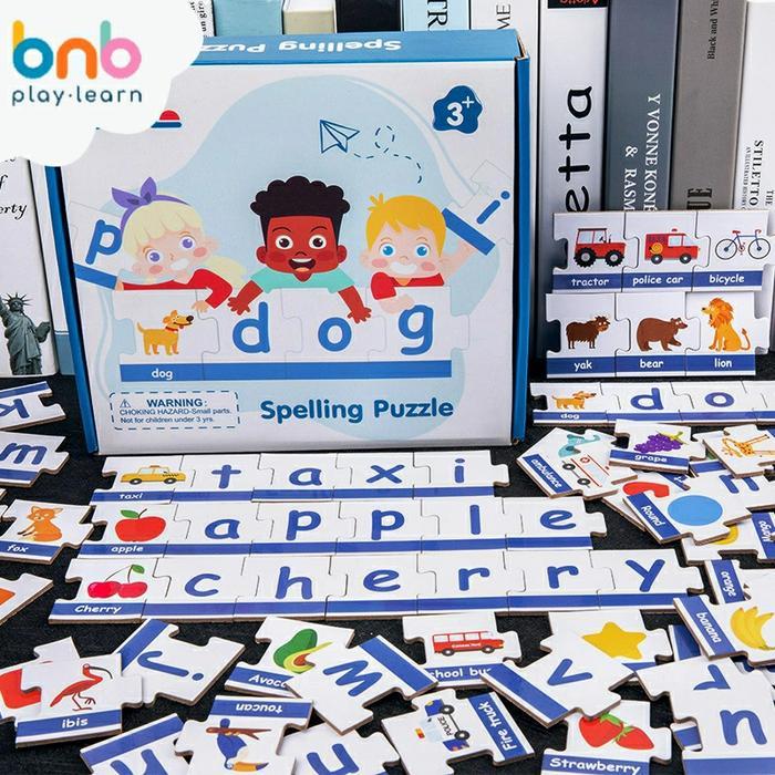 Spelling Puzzle 90 Pcs Words sonant Vowel and Words