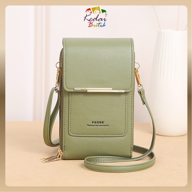 KEDAIBUTIK (F344) Tas Selempang Wanita / Dompet HP Trendy / Tas Remaja Kekinian / Terbaru / Premium 