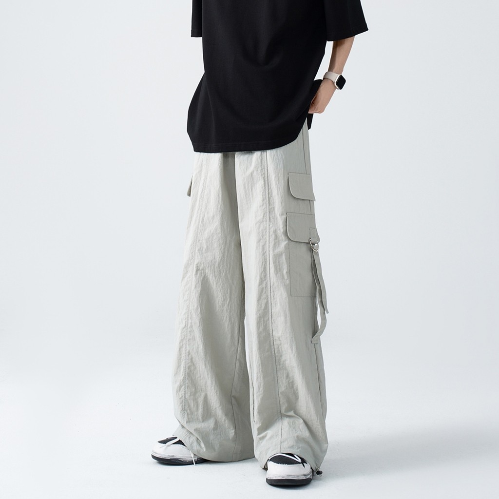 KARTEL - Celana Cargo Pria Oversize Wide Leg Streetwear Harajuku Korean Style