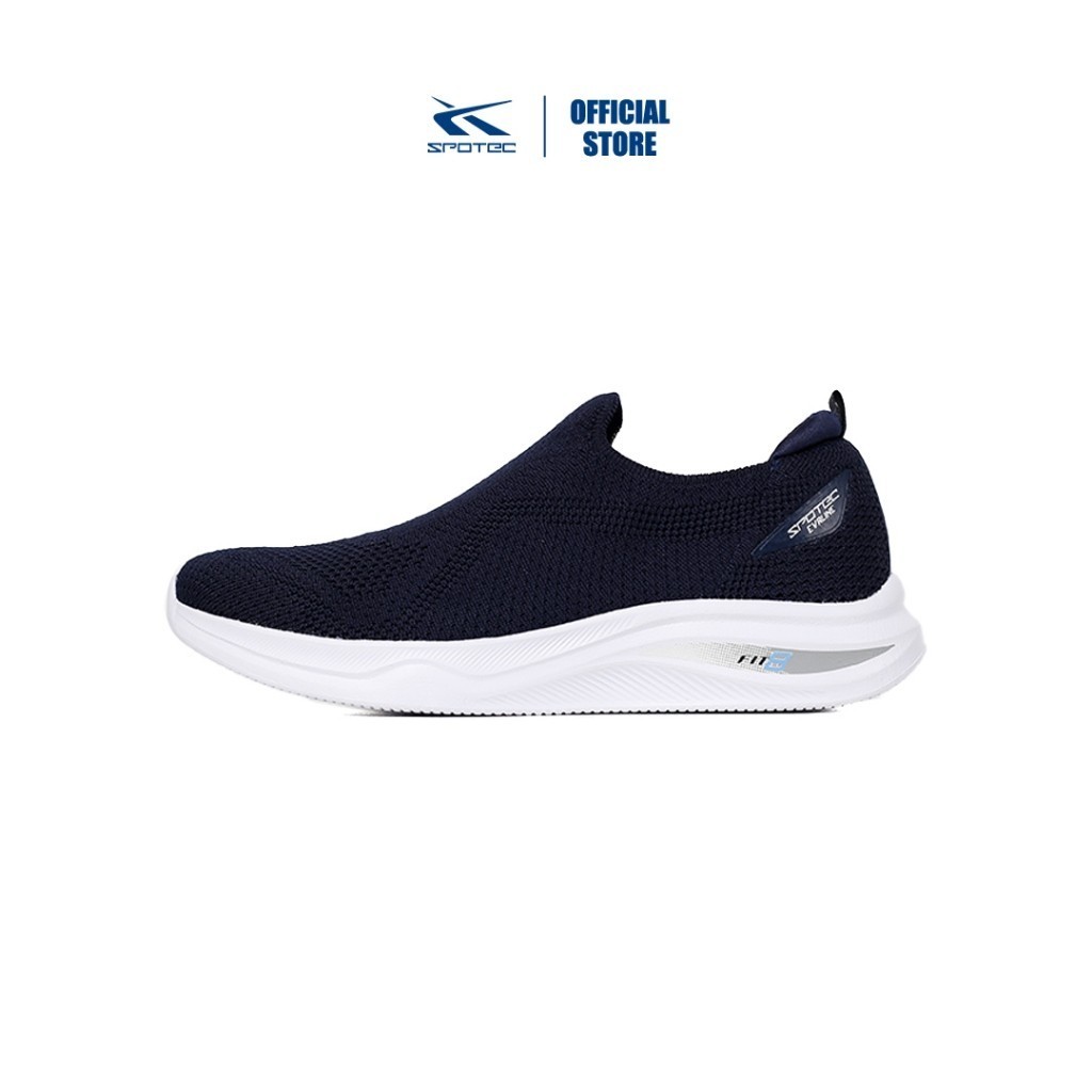 Spotec Sneakers Evaline Sepatu Sneaker Wanita Biru Tua - Putih