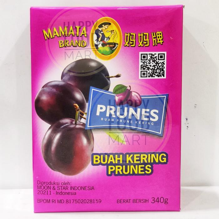 MAMATA PRUNES 340G/ DRIED PLUMS/ BUAH PRUNE PLUM KERING/ DRIED PRUNE