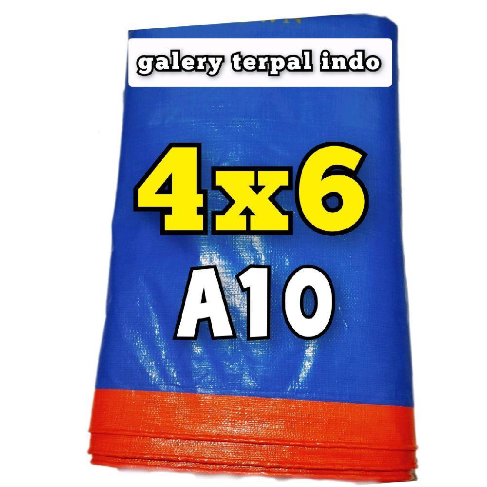 terpal plastik A10 4x6 biru orens terpal tebal murah terpal korea anti air tenda warung dan truk ten