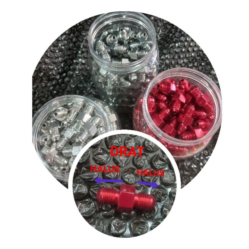 BAUT SAMBUNGAN KALIPER  KE SELANG REM KUNCI 14 DRAT HALUS