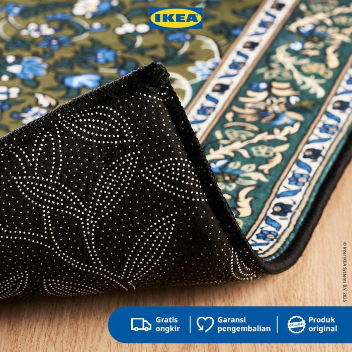 IKEA SHUFU Karpet Kecil Minimalis Hijau 75x115cm