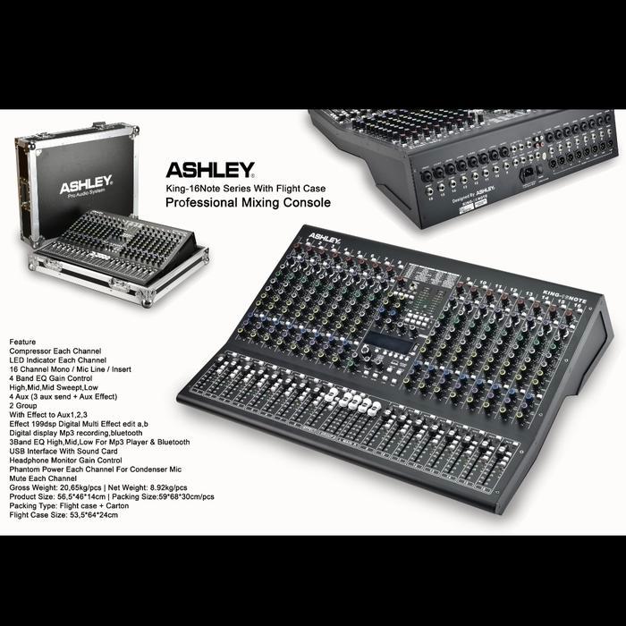 MIXER ASHLEY KING16 NOTE 16CH KING 16 NOTE FREE HARDCASE