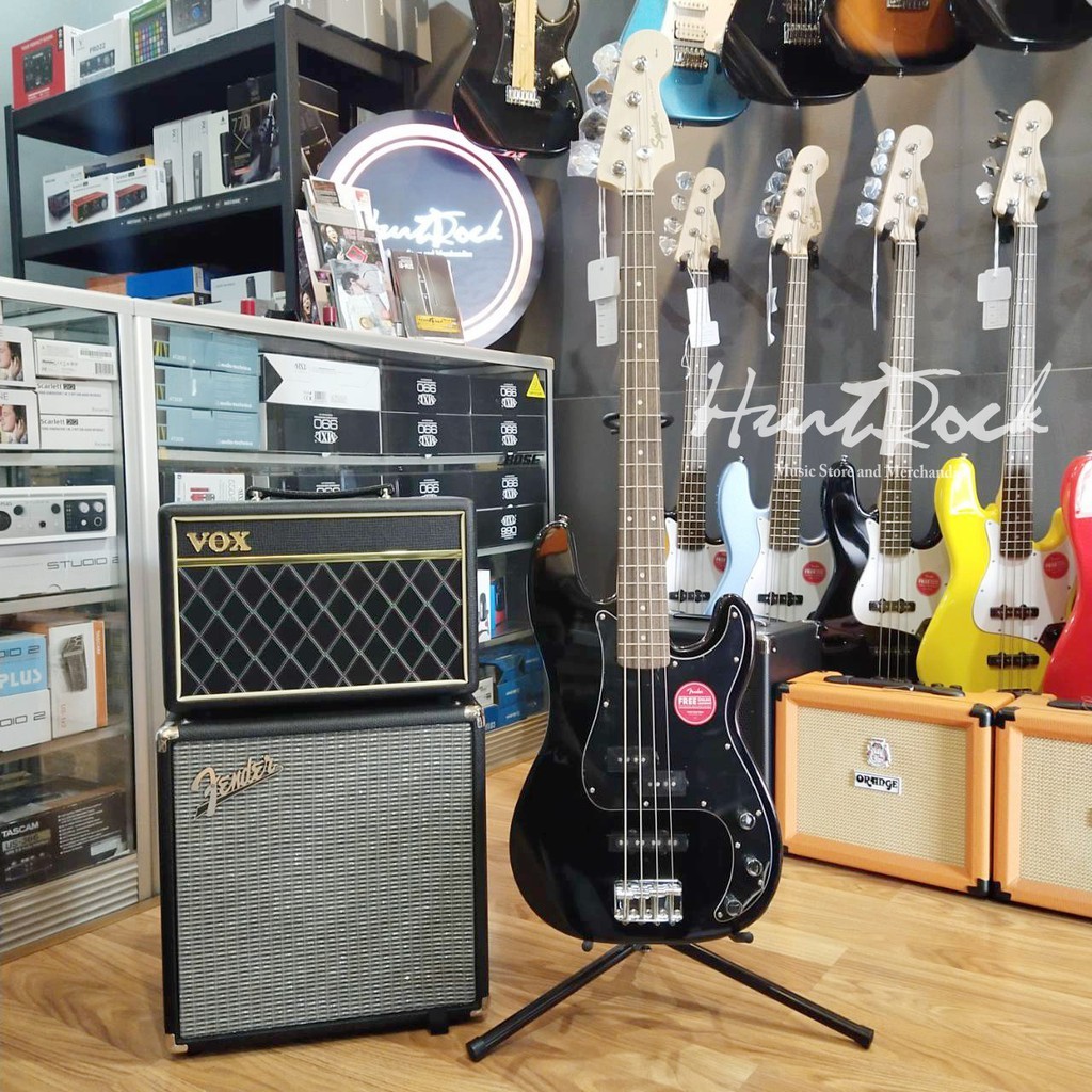 Squier Affinity Precision PJ Bass Guitar Laurel FB Black