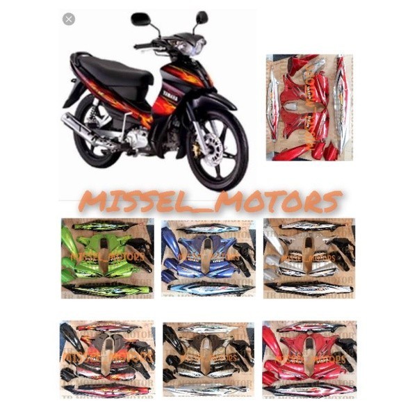 FULLSET COVER BODY HALUS JUPITER Z BURHAN / BODI SET JUPITER BURHAN / YAMAHA JUPITER Z BURHAN