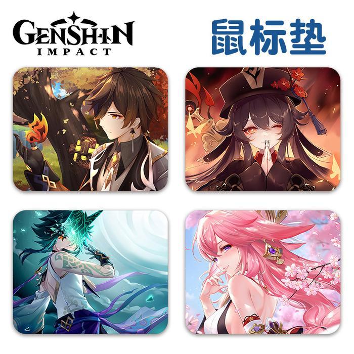 Mouse Pad Mice Gaming 25x20cm Al haitham Hutao Raiden Wanderer Kazuha