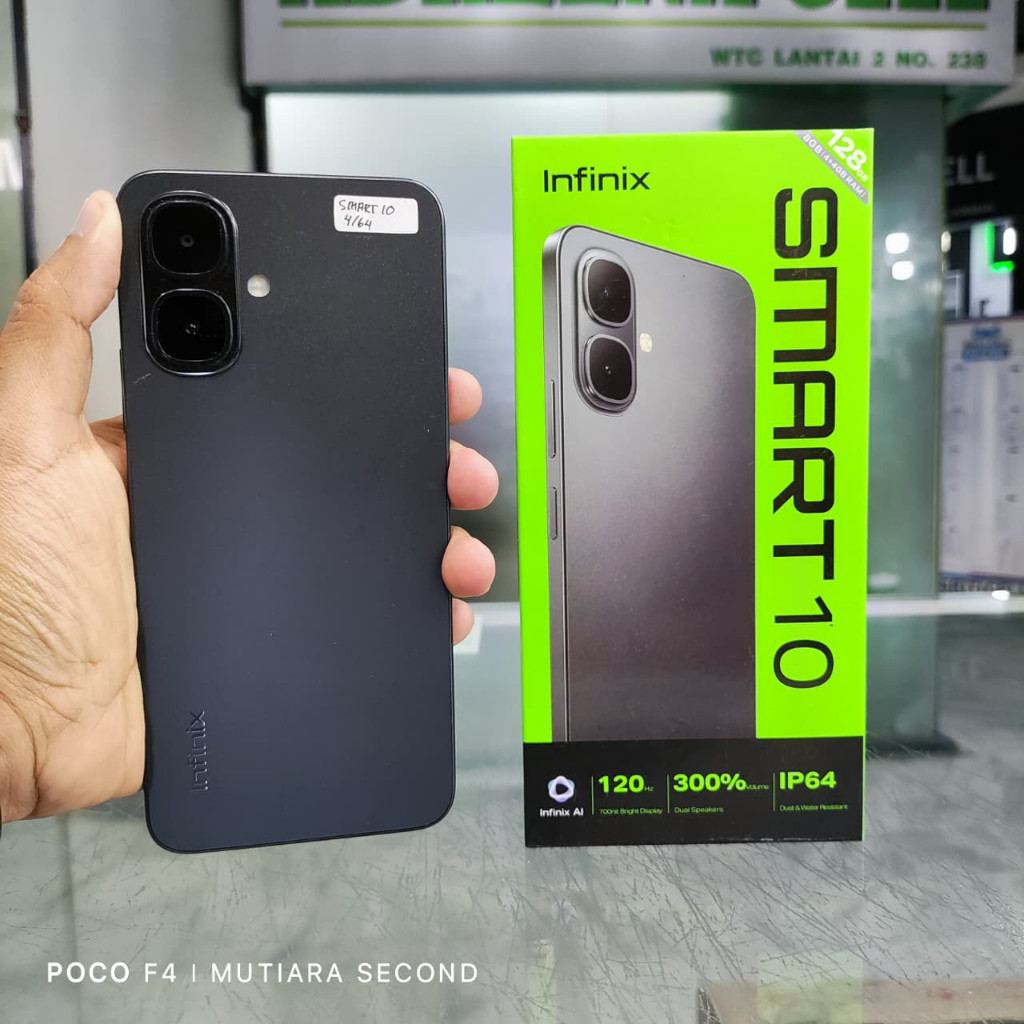 Infinix Smart 10 Ram 4/64GB | Ram 4/128GB Second Resmi