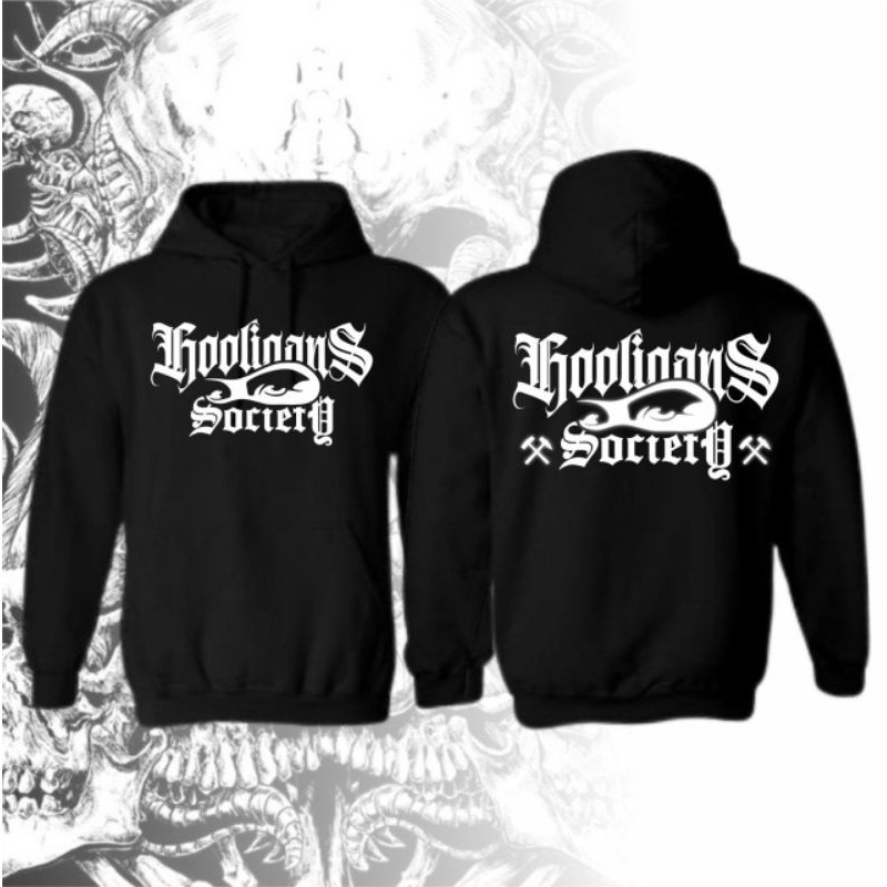 [COD]  Original Trend Reflektif Hoodie "Ts Hooligans Society" figure Moto street style Hoodie
