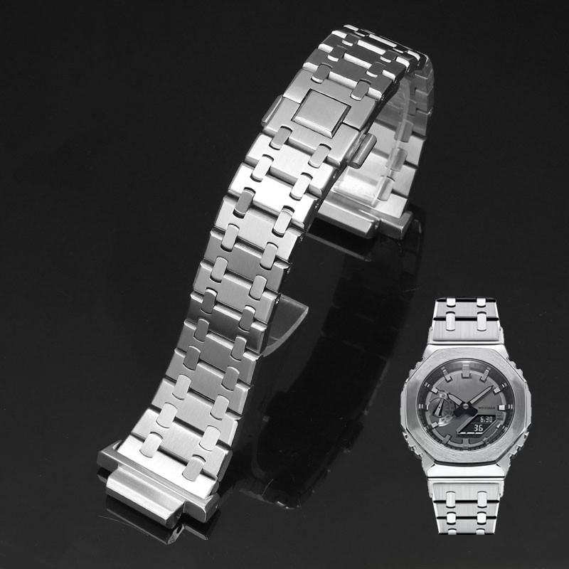 GBM-2100 GM2100 GM 2100 GM-2100 Stainless Steel Replacement Watband ain for Casio G-SHOCK strap Soli