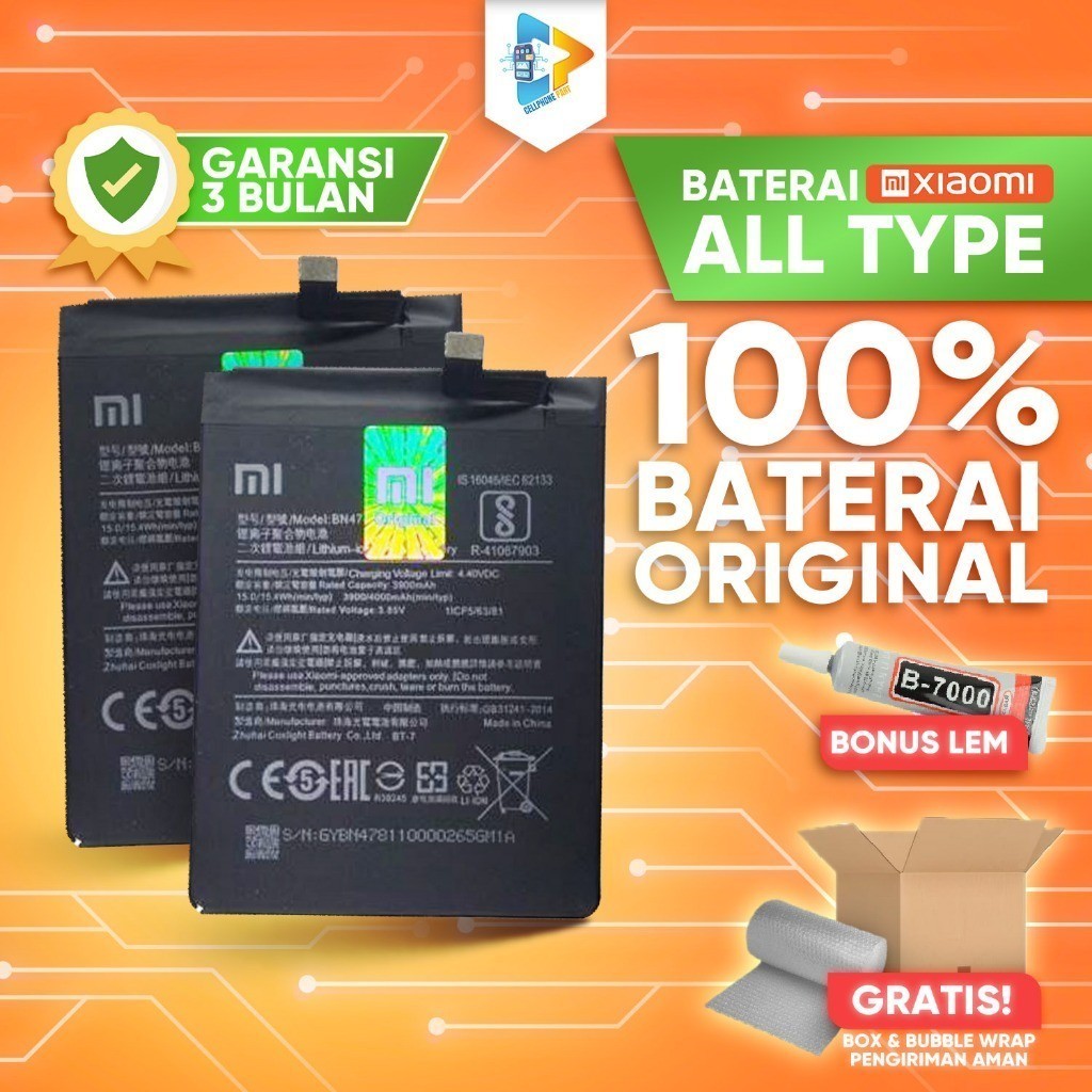 ((FREE LEM B-7000)) BATERAI BATRE XIAOMI REDMI 7 NOTE 8 POCO X3 X3 PRO 9T POCO M3 M2 NOTE 7 PRO REDM