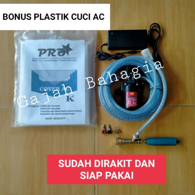 Alat steam 160 psi cuci motor mobil ac Paket plastik cuci ac Pompa dc setim stim cuci motor cuci ac