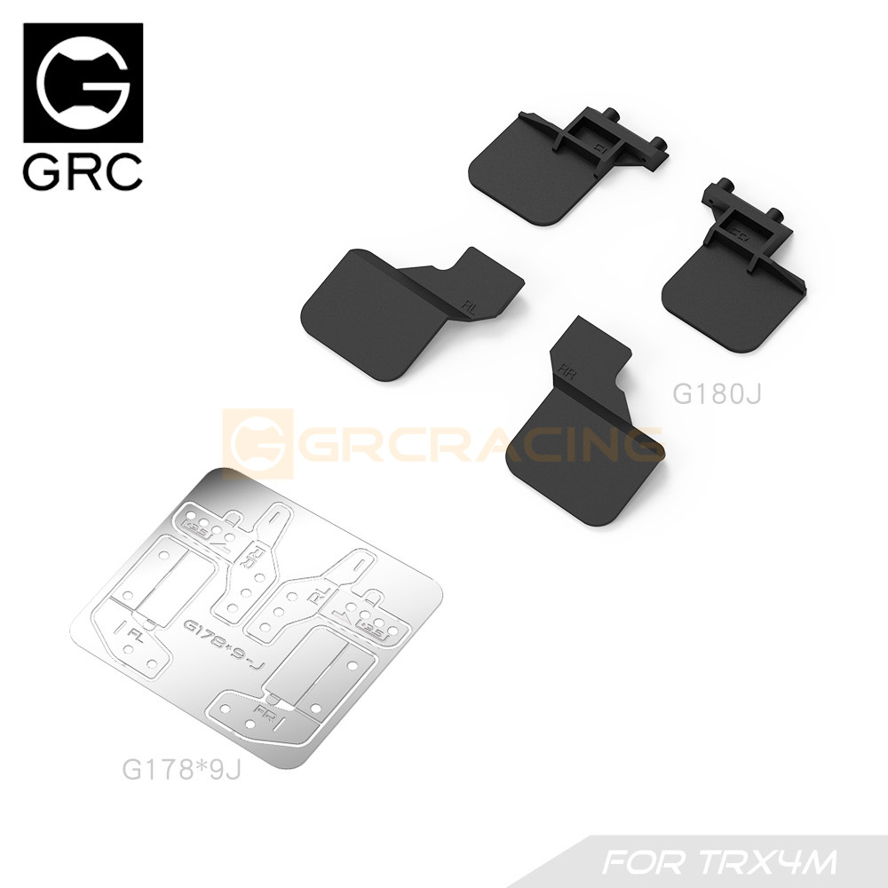 GRC 1/18 Rubber Mud Flap for Traxxas TRX4M Defender  Bronco Upgrade Option parts# G178J / G179J