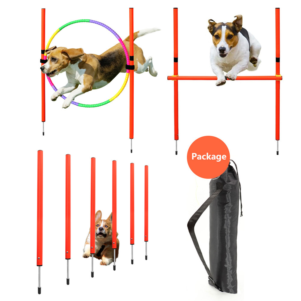 Dog Agility Training Equipment Portable Dog Jumping Tool Outdoor Dogs Running Stake Sports Stakes Po