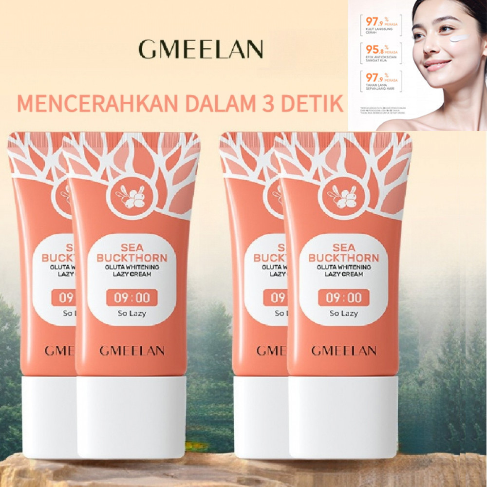 GMEELAN Skincare 4PCS Set GMEELAN Gluta Whitening Lazy Cream 30gr*4pcs / Gmeelan Day Cream Pemutih W