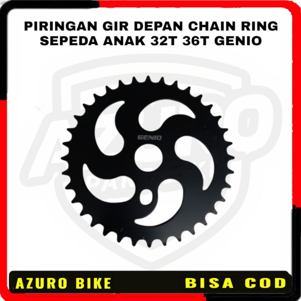 PIRINGAN GIR DEPAN CHAIN RING SEPEDA ANAK 32T 36T GENIO
