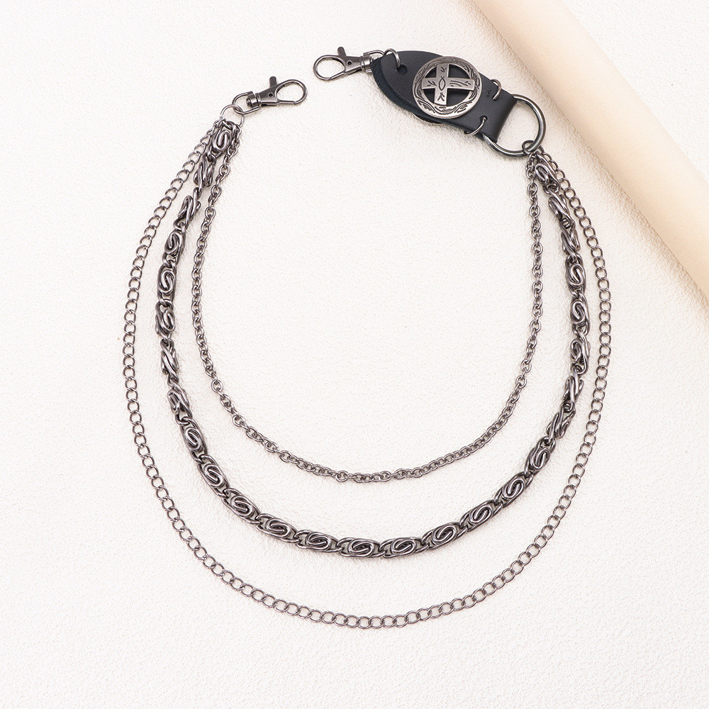 [Saror]Aksesori Jeans Logam Serbaguna Rantai Pinggang Rantai Celana