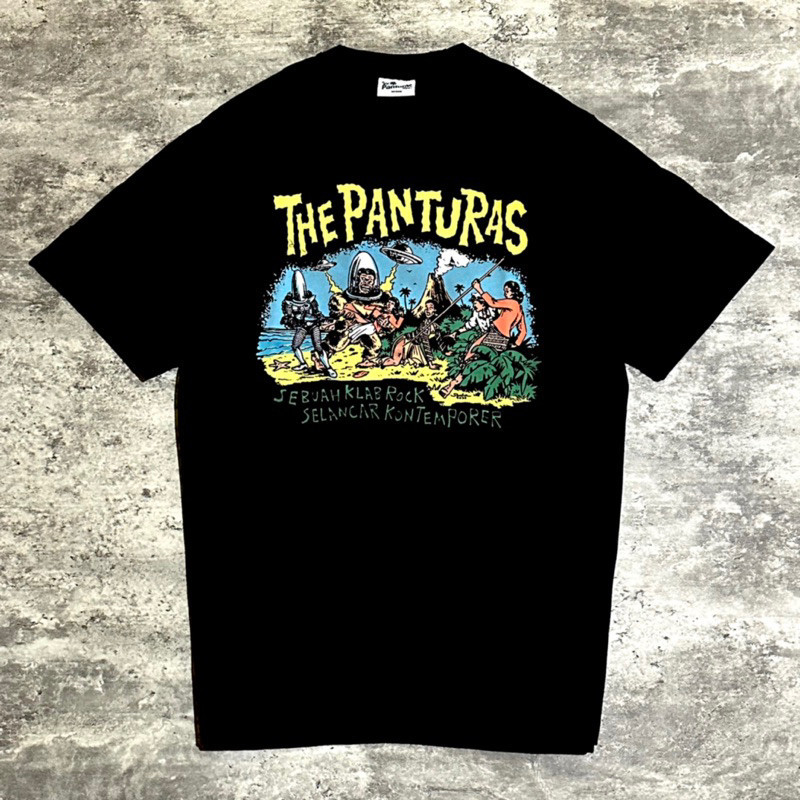 The Panturas - Shaka Alien Tshirt - Black | Original Merchandise